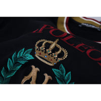 Dolce & Gabbana Iconic Black Cotton Crew Neck Tee