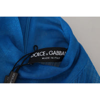 Dolce & Gabbana Elegant Blue Mesh Blouse Top