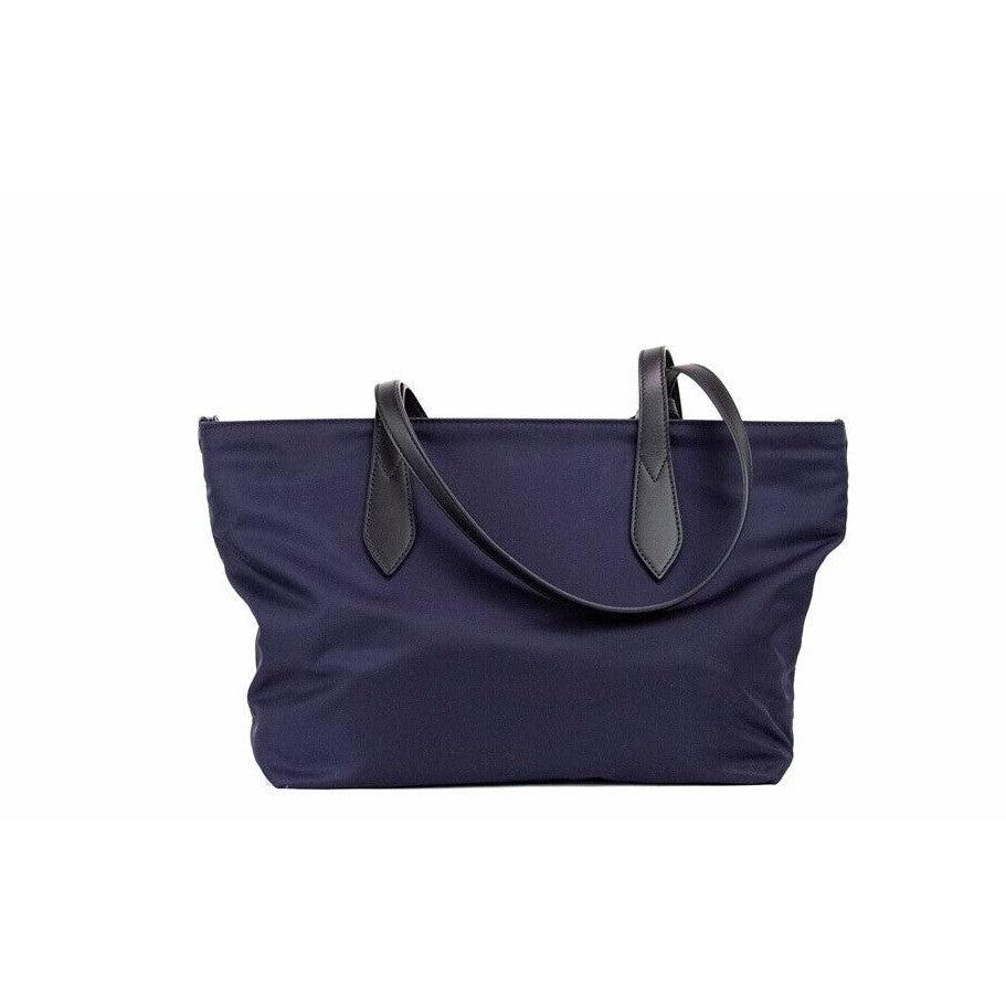 Burberry Small Navy Blue Logo Econyl Nylon Tote Shoulder Handbag Purse