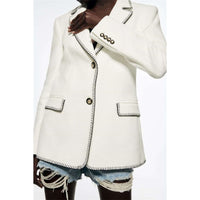 White Women's Designer Blazer Suit: The Perfect Blend of Luxury and Style