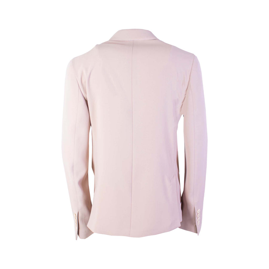 Lardini Light Pink Double Breast Ruffle Jacket