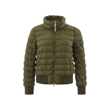 Woolrich Green Quilted Bomber Jacket