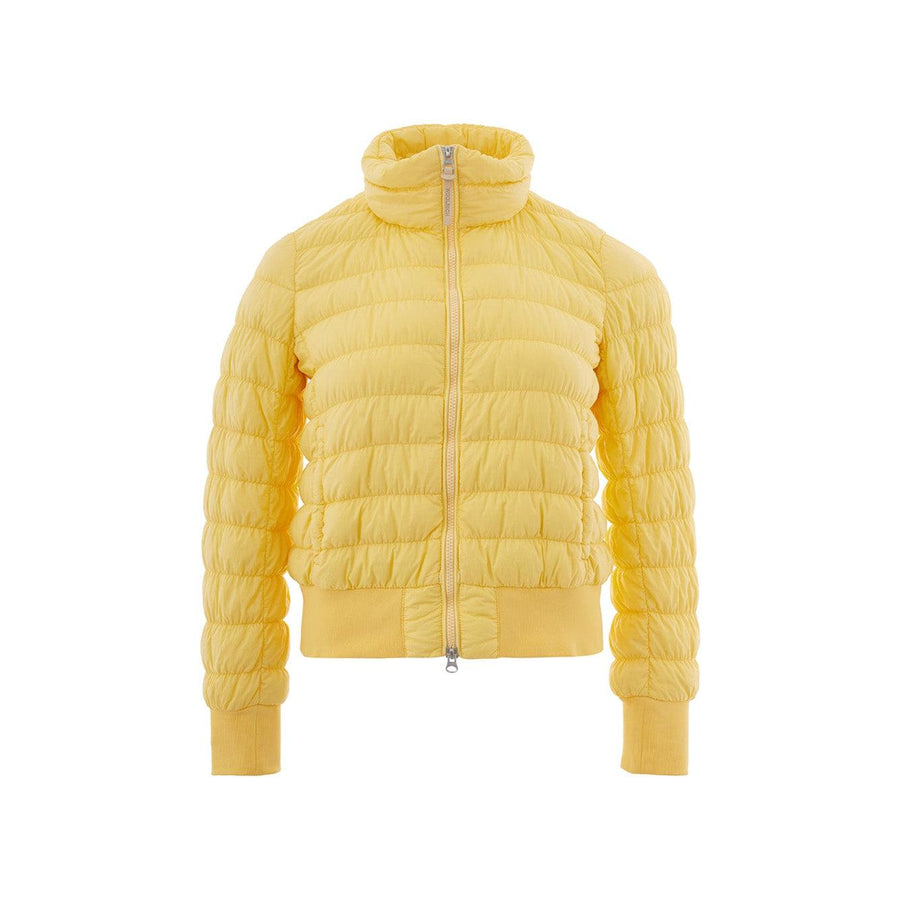 Woolrich Chic Yellow Quilted Bomber Jacket