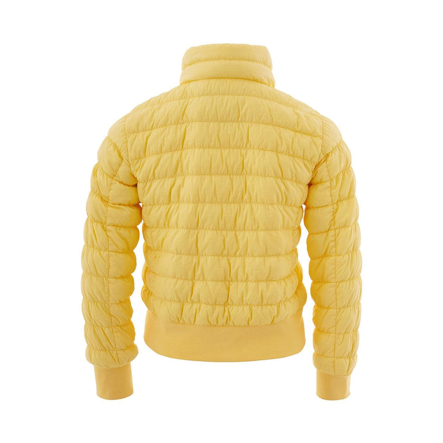 Woolrich Yellow Quilted Bomber Jacket