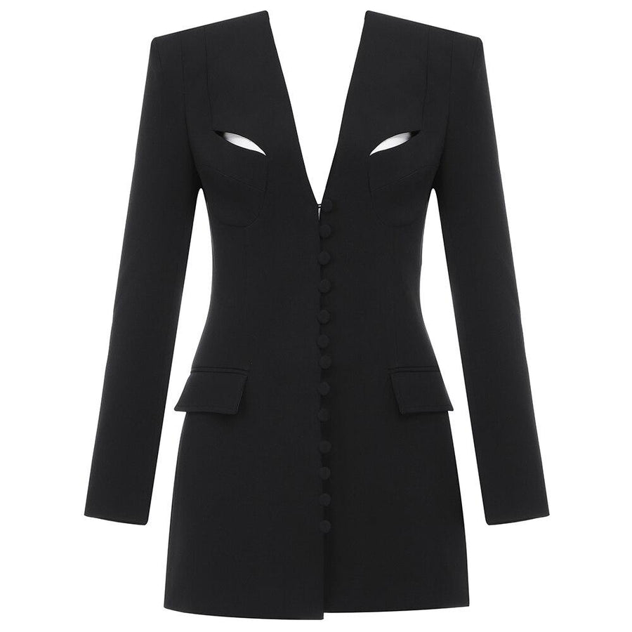 Blazer Robe noir Style New jersey - Paris Deluxe
