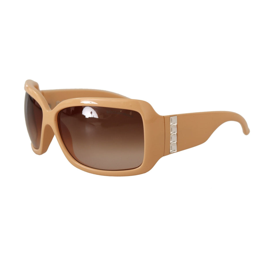 Dolce & Gabbana Beige Cat Eye PVC Frame Brown Lenses Shades Sunglasses - Paris Deluxe