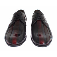 Dolce & Gabbana Black Bordeaux Leather Dress Formal Shoes - Paris Deluxe