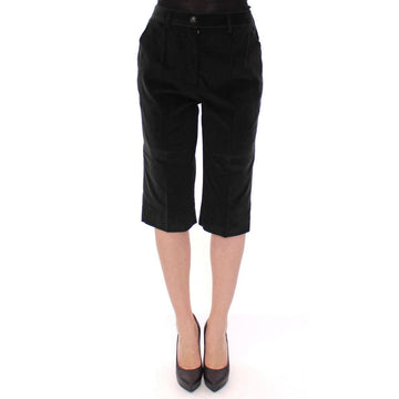 Dolce & Gabbana Black cotton shorts pants - Paris Deluxe
