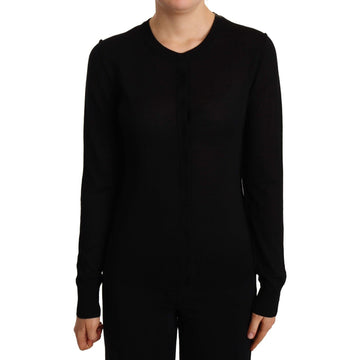 Dolce & Gabbana Black Crewneck Pullover STAFF Sweater Wool - Paris Deluxe