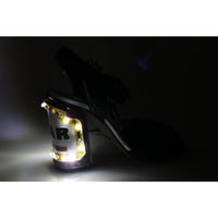 Dolce & Gabbana Black Crystals LED LIGHTS Sandals Shoes - Paris Deluxe