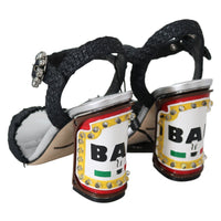 Dolce & Gabbana Black Crystals LED LIGHTS Sandals Shoes - Paris Deluxe