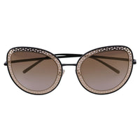 Dolce & Gabbana Black Gold DG2225 Oval Metal Lace Sunglasses - Paris Deluxe