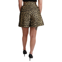 Dolce & Gabbana Black Gold High Waist Mini Cotton Shorts - Paris Deluxe