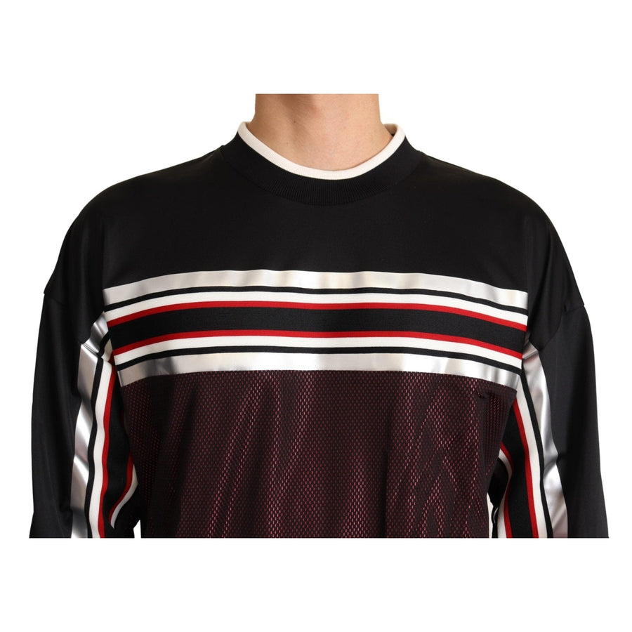 Dolce & Gabbana Elegant Crewneck Pullover Sweater in Black