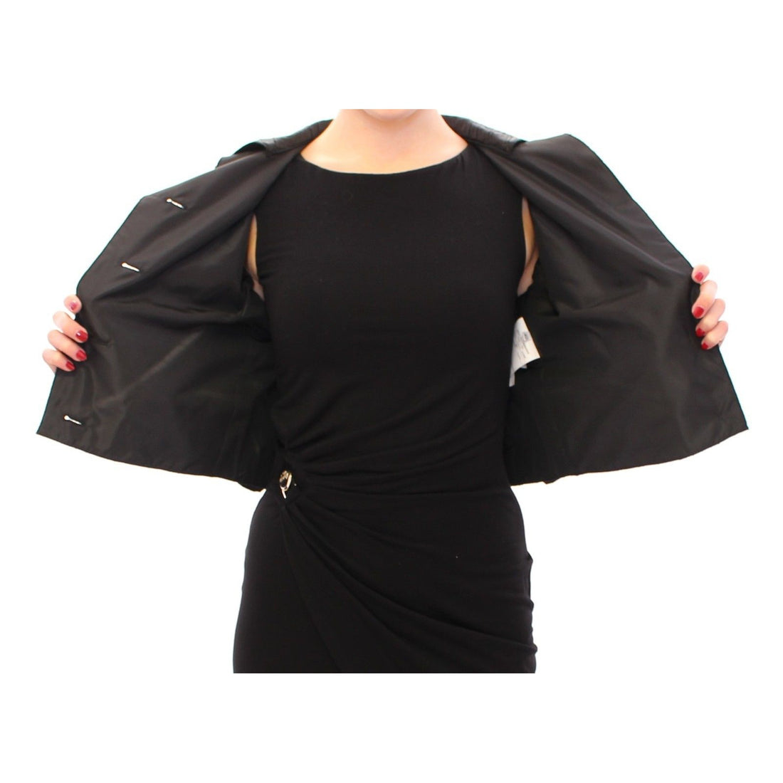Dolce & Gabbana Black Short Bolero Shrug Jacket Coat - Paris Deluxe