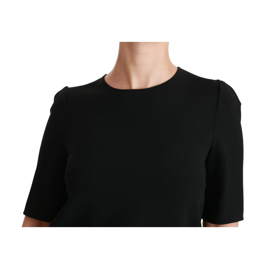 Dolce & Gabbana Black Short Sleeve Casual Top Stretch Blouse - Paris Deluxe