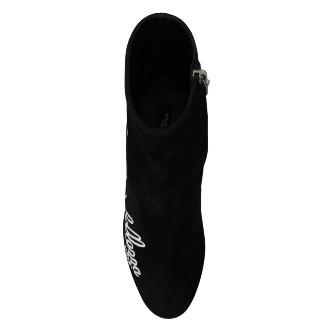 Dolce & Gabbana Black Suede L'Amore E'Bellezza Boots Shoes - Paris Deluxe