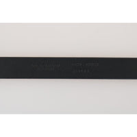 Dolce & Gabbana Black White Chevron Pattern Leather Belt - Paris Deluxe