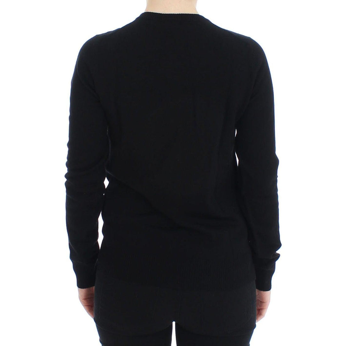 Dolce & Gabbana Black Wool Button Cardigan Sweater Top - Paris Deluxe
