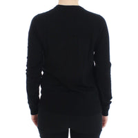 Dolce & Gabbana Black Wool Button Cardigan Sweater Top - Paris Deluxe