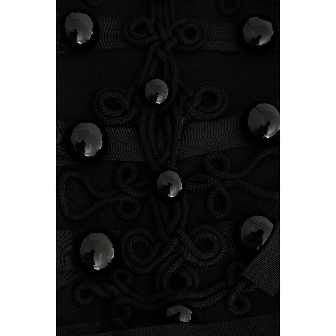 Dolce & Gabbana Black Wool Trench Jacket - Paris Deluxe