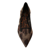 Dolce & Gabbana Elegant Leopard Print Flat Loafers