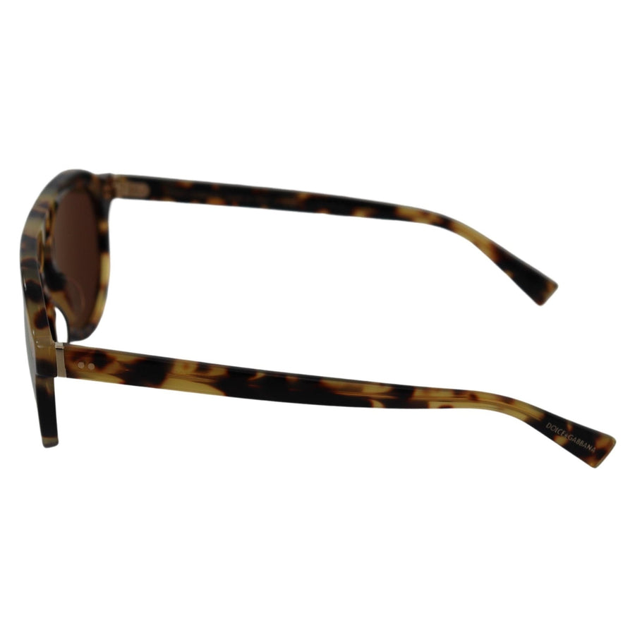 Dolce & Gabbana Brown Tortoise Oval Full Rim Sunglasses - Paris Deluxe