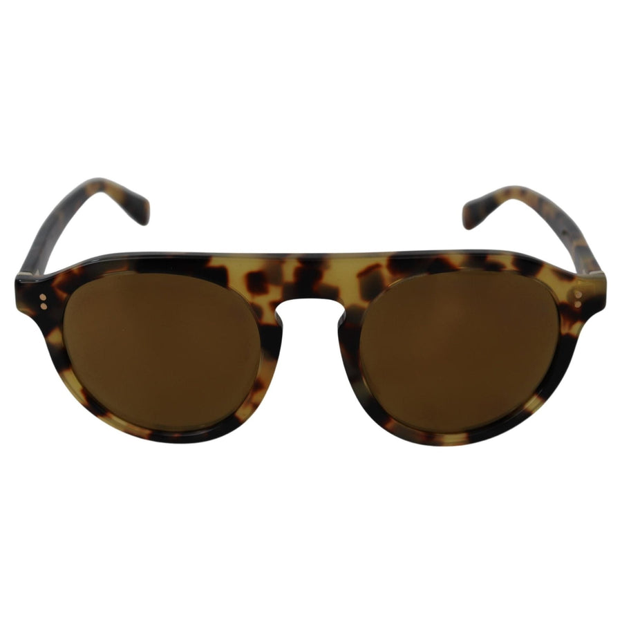 Dolce & Gabbana Brown Tortoise Oval Full Rim Sunglasses - Paris Deluxe