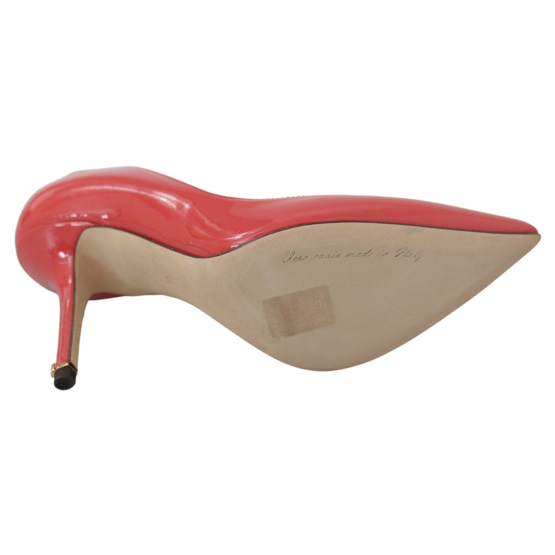 Dolce & Gabbana Dark Pink Patent Leather Heels Pumps - Paris Deluxe