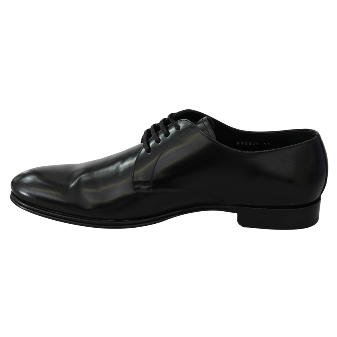 Dolce & Gabbana Derby Napoli Black Leather Dress Formal Shoes - Paris Deluxe