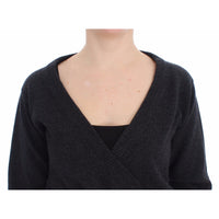 Dolce & Gabbana Gray Cashmere Sweater Pullover Wrap - Paris Deluxe