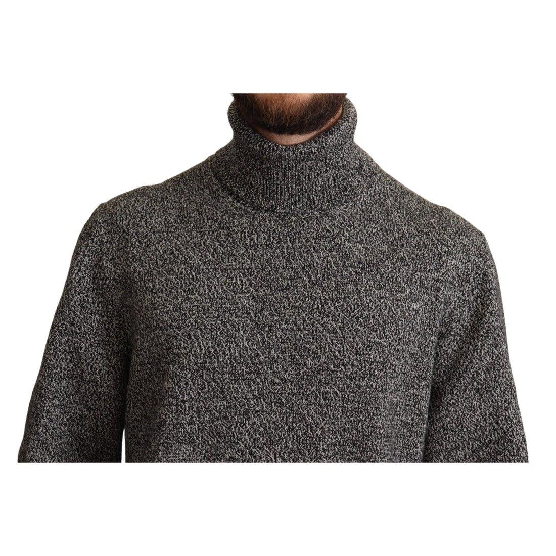 Dolce & Gabbana Gray Turtle Neck Cashmere Pullover Sweater - Paris Deluxe