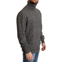 Dolce & Gabbana Gray Turtle Neck Cashmere Pullover Sweater - Paris Deluxe