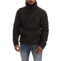 Dolce & Gabbana Gray Wool Blend Turtleneck Pullover Sweater - Paris Deluxe