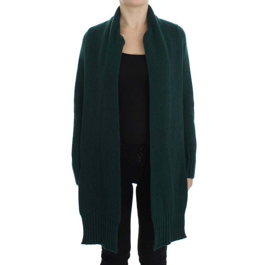 Dolce & Gabbana Green Knitted Cashmere Cardigan - Paris Deluxe