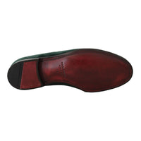 Dolce & Gabbana Green Suede Leather Slippers Loafers - Paris Deluxe