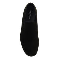 Dolce & Gabbana Green Velvet Slip On Mens Loafers Shoes - Paris Deluxe
