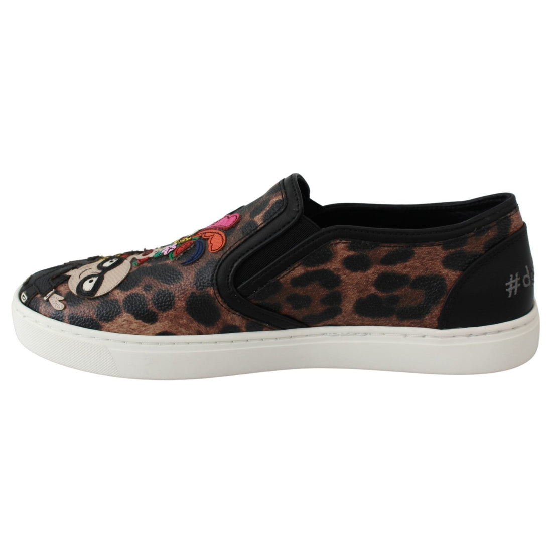 Dolce & Gabbana Leather Leopard #dgfamily Loafers Shoes - Paris Deluxe