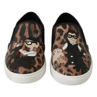 Dolce & Gabbana Leather Leopard #dgfamily Loafers Shoes - Paris Deluxe