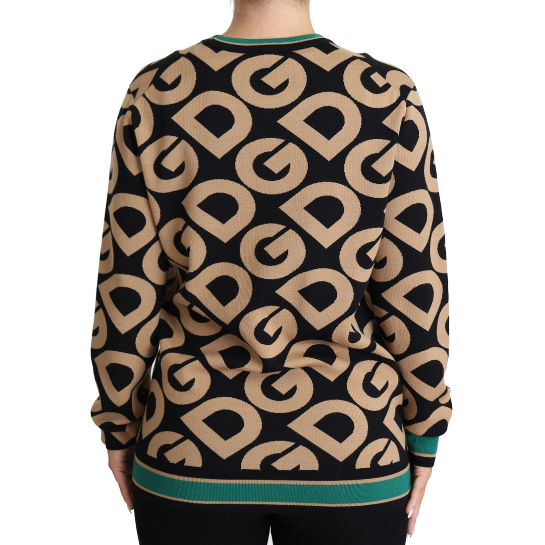 Dolce & Gabbana Multicolor DG Mania Wool Crewneck Pullover Sweater - Paris Deluxe