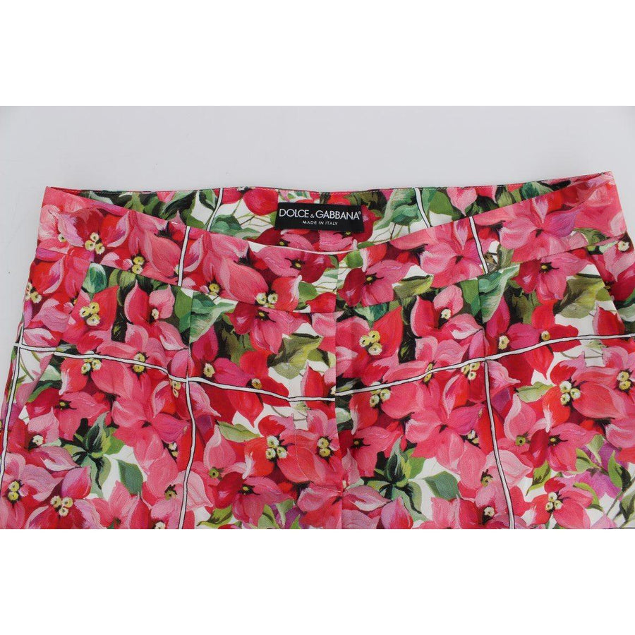 Dolce & Gabbana Multicolor Floral Knee Capris Shorts Pants - Paris Deluxe