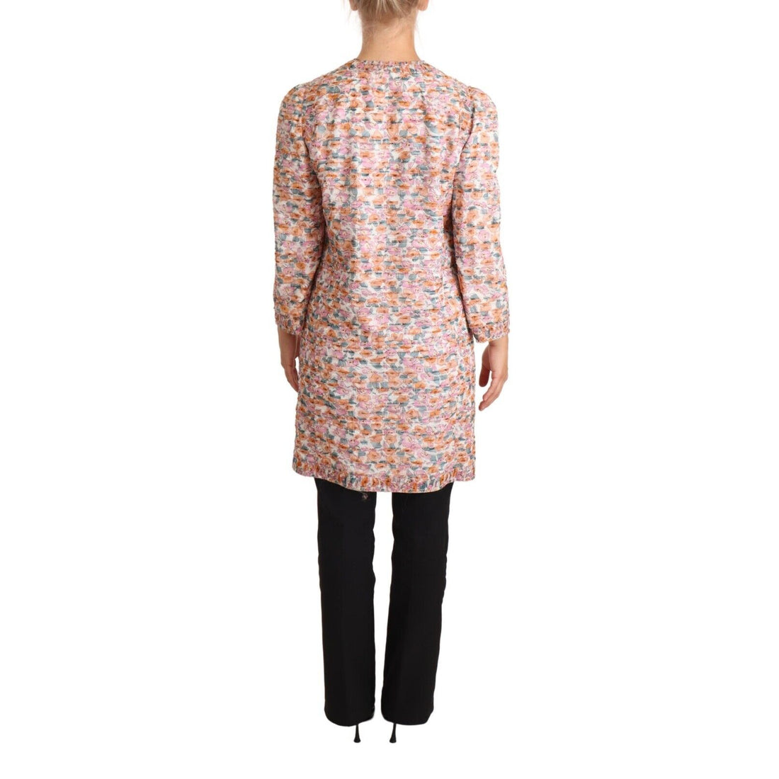 Dolce & Gabbana Multicolor Floral Print Silk Trench Coat Jacket - Paris Deluxe