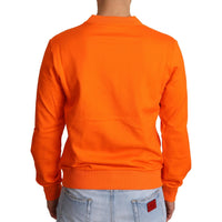 Dolce & Gabbana Orange King Ceasar Cotton Pullover Sweater