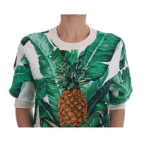 Dolce & Gabbana Pineapple Banana Sequins Crewneck Sweater - Paris Deluxe