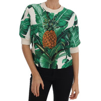 Dolce & Gabbana Pineapple Banana Sequins Crewneck Sweater - Paris Deluxe