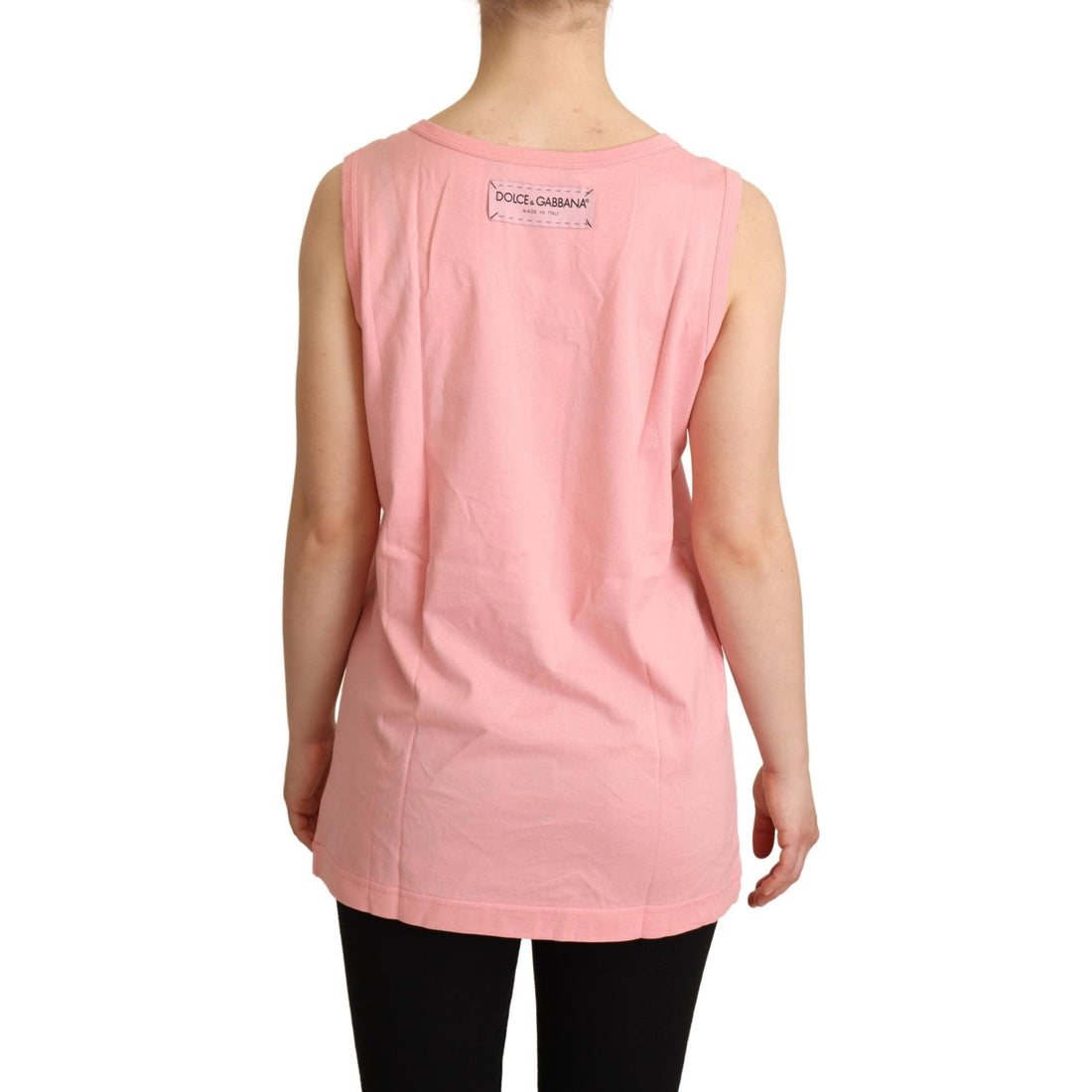 Dolce & Gabbana Pink All The Lovers Tank Top T-shirt