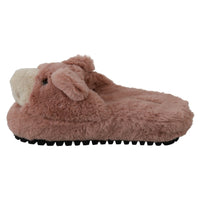 Dolce & Gabbana Pink Bear House Slippers Sandals Shoes - Paris Deluxe