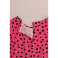Dolce & Gabbana Pink Polka Dotted Silk Blouse - Paris Deluxe