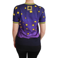 Dolce & Gabbana Purple YEAR OF THE PIG Top Cotton T-shirt - Paris Deluxe