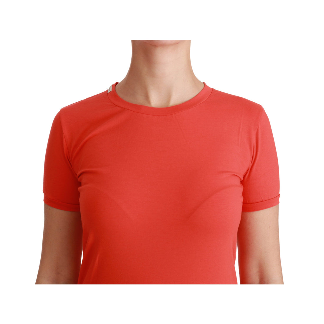 Dolce & Gabbana Red Crewneck Short Sleeve T-shirt Cotton Top - Paris Deluxe